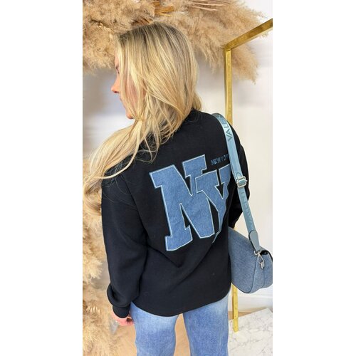 NEW YORK BACKPRINT SWEAT 10506 BLACK