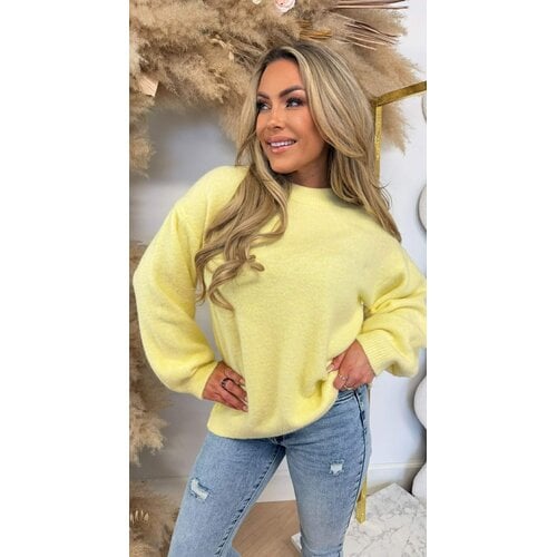 LOES BASIC SOFT SWEAT YELLOW