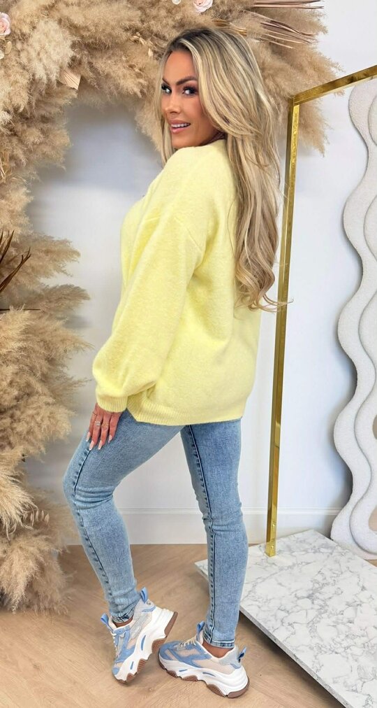 LOES BASIC SOFT SWEAT YELLOW