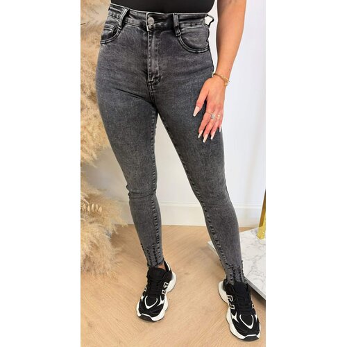 STRETCH PUSH UP SKINNY 5368-2 GREY