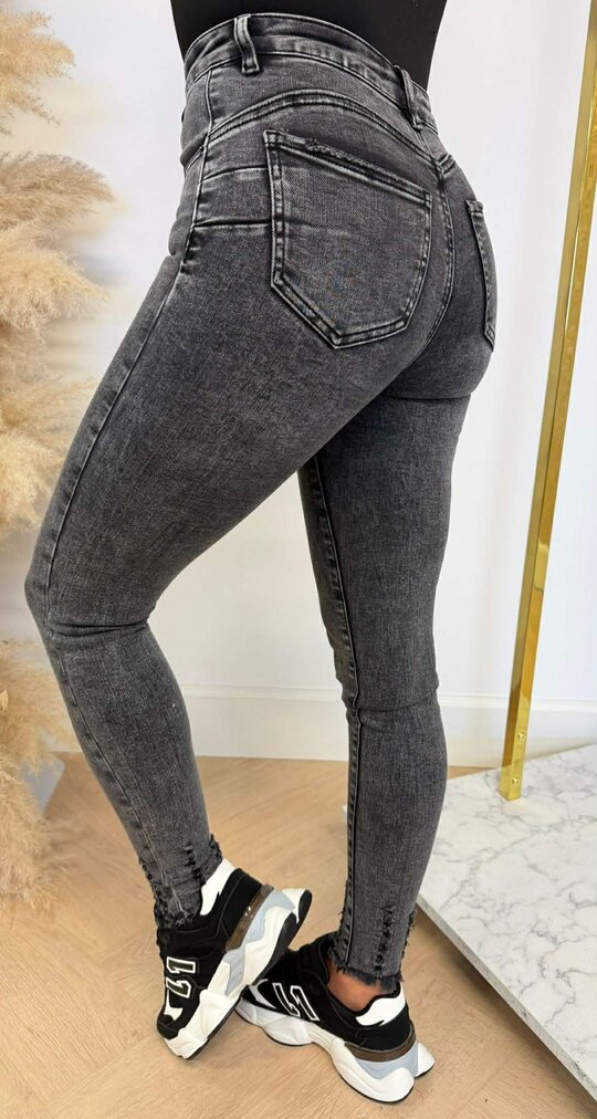 STRETCH PUSH UP SKINNY 5368-2 GREY