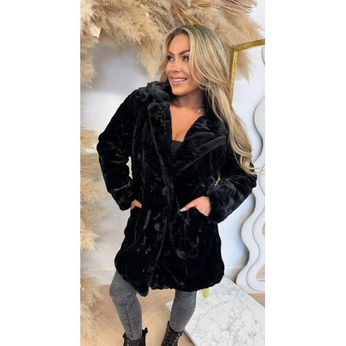 MISS SOFTY FAUX FUR JACKET 55811 BLACK