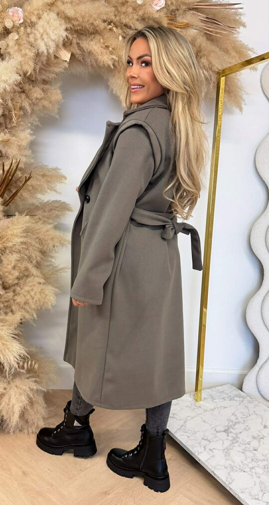 STEFIE LUS COAT TAUPE