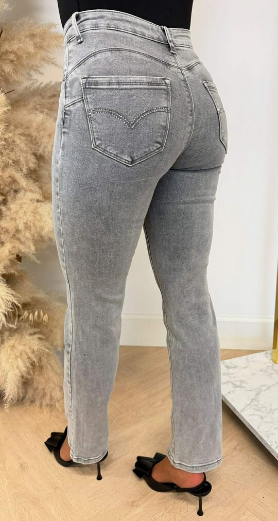 STRASS JEANS 77030 LIGHTGREY