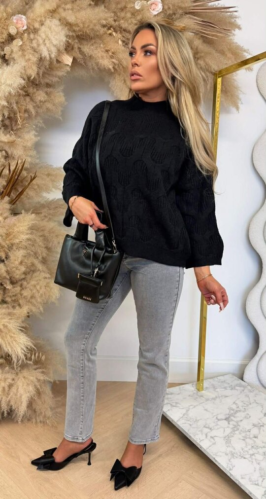 KAYLLA PATROON SWEAT 5684 BLACK