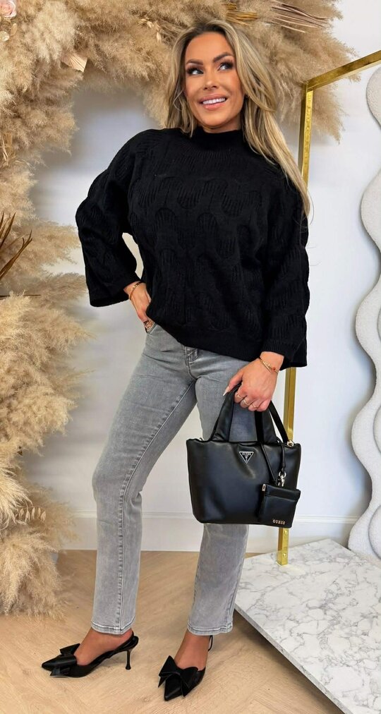 KAYLLA PATROON SWEAT 5684 BLACK