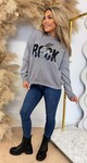 ACTIE ROCK SEQUIN SWEAT 10308 GREY ACTIE ROCK SEQUIN SWEAT 10308 GREY