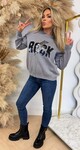 ACTIE ROCK SEQUIN SWEAT 10308 GREY ACTIE ROCK SEQUIN SWEAT 10308 GREY