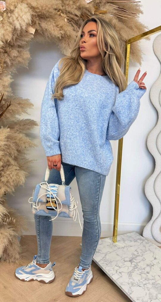 LOES BASIC SOFT SWEAT ICEBLUE