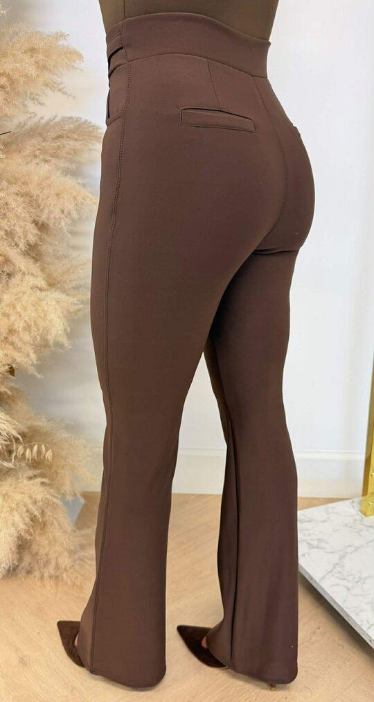 CC BELT FLAIRED TREGGING 3312-82 CHOCO