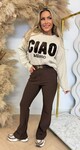 CIAO MILANO PAILLET SWEAT 1012 BEIGE