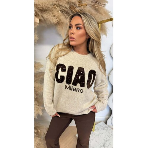 CIAO MILANO PAILLET SWEAT 1012 BEIGE