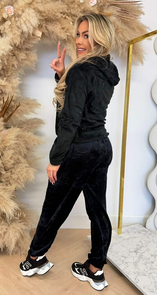 LOS ANGELES HOODIE SET 640 BLACK