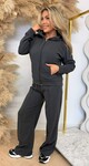 MOLLY BASIC SOFT ZIP SET 301 DARKGREY