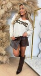 ICONIC FLUFFY SWEAT OFFFWHITE