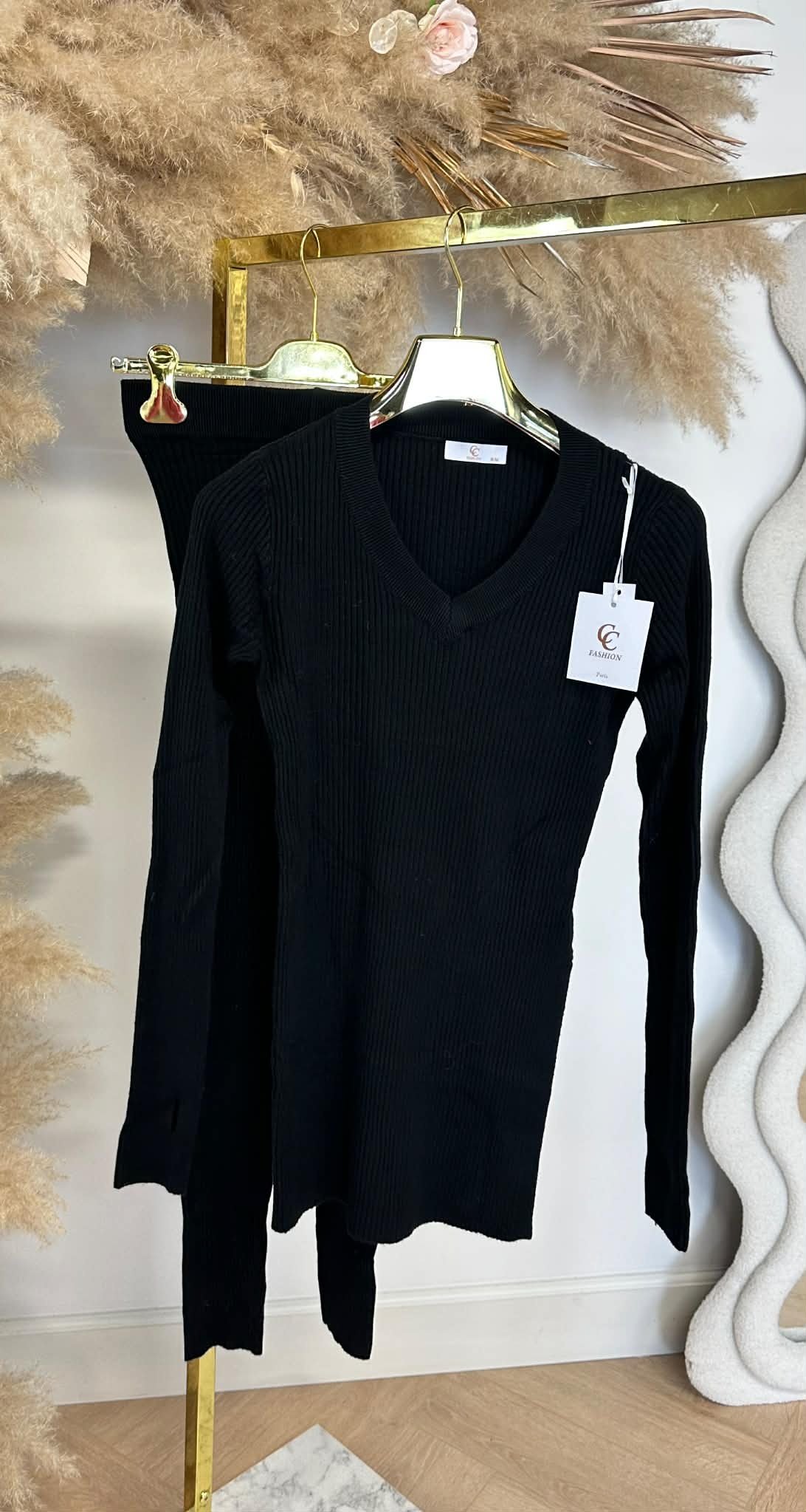 V RIB PAK 2086 BLACK