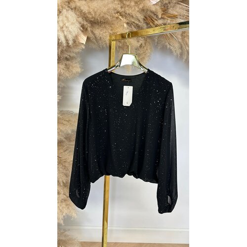 HARPER SPARKLE TOP BLACK