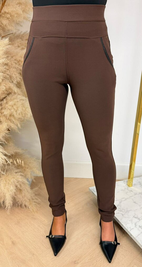 TREGGING EXTRA STRETCH 3312-8 CHOCO