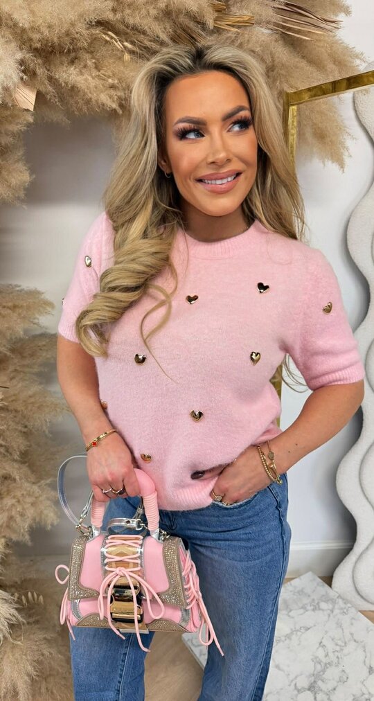 BESTSELLER HARTJES KNITTED SHIRT 1076 PINK