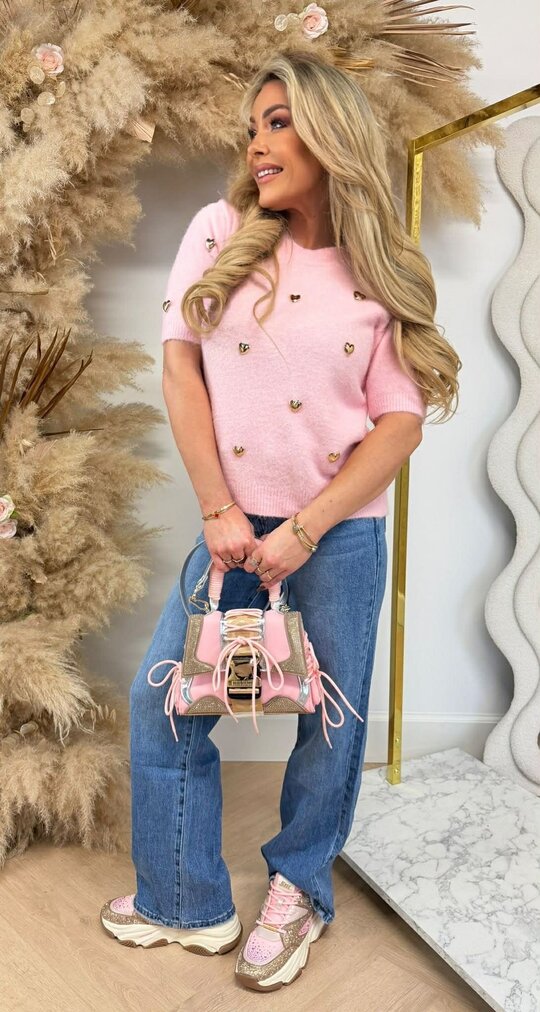 BESTSELLER HARTJES KNITTED SHIRT 1076 PINK