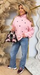 TURTLE NECK HARTJES SWEAT 692 PINK
