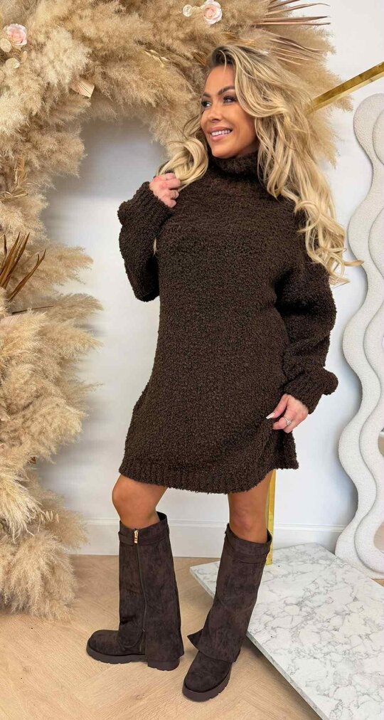 CUDDLY TEDDY LONG SWEAT CHOCO