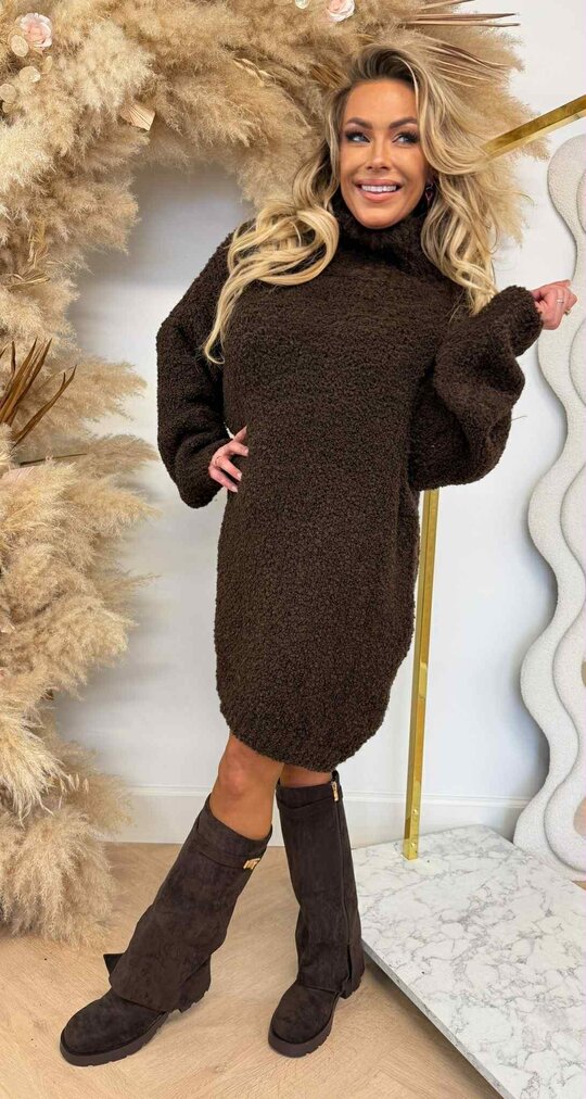 CUDDLY TEDDY LONG SWEAT CHOCO