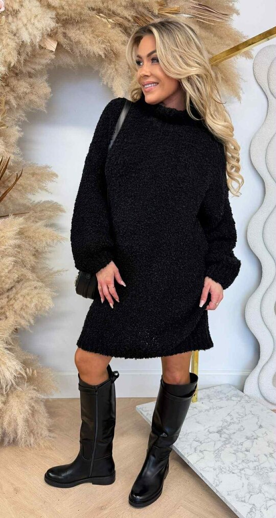 CUDDLY TEDDY LONG SWEAT BLACK