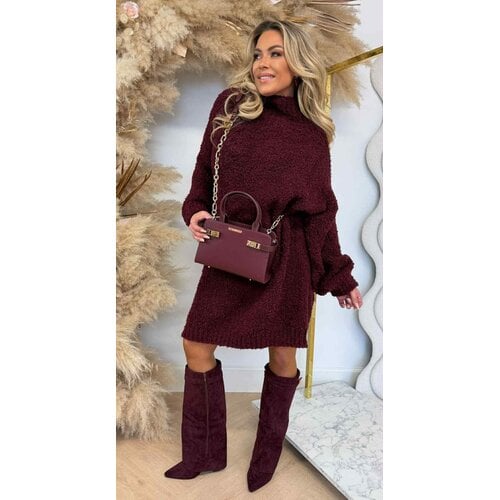 CUDDLY TEDDY LONG SWEAT BORDEAUX