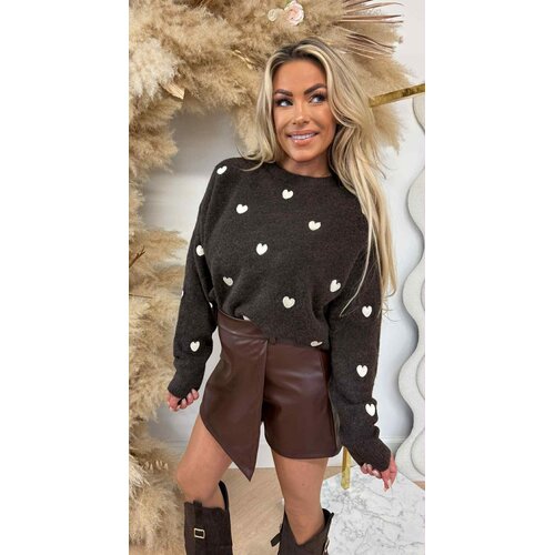 CUTE HARTJES SWEAT AM649 CHOCO