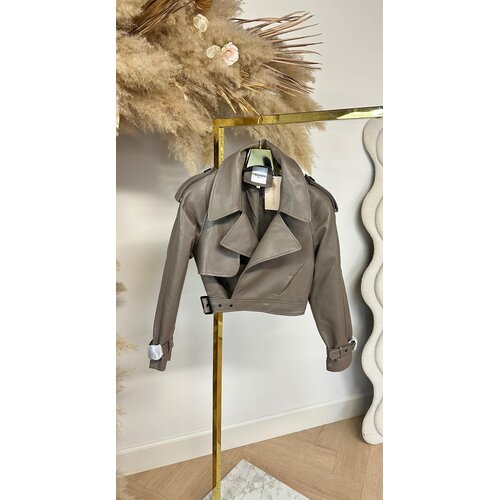 PERFECT LEATHER LOOK JACKET 2195-1 TAUPE