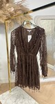 PARTY PAILLETTEN DRESS 1195 CHOCO