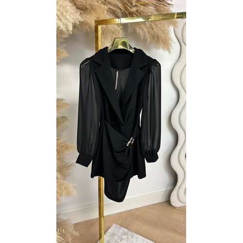 GOLDIE OMSLAG PLAYSUIT BLACK