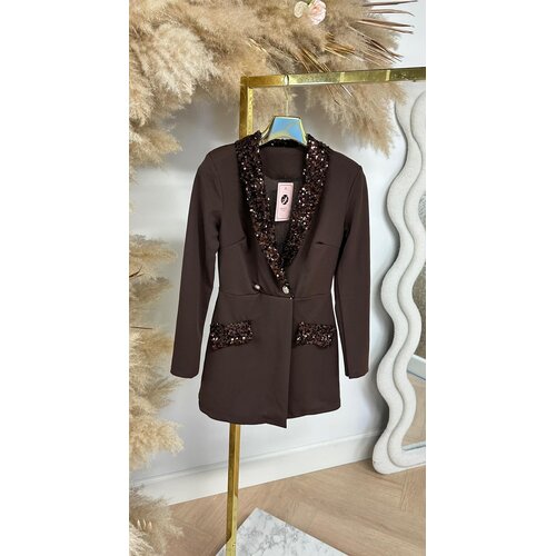 SEQUIN CHIQUE PLAYSUIT CHOCO
