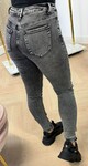 SKINNY HIGH WAISTED JEANS 5377-17 GREY