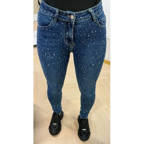 ALL OVER DIAMOND JEANS 967-2 DARKBLUE