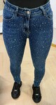ALL OVER DIAMOND JEANS 967-1 DARKBLUE
