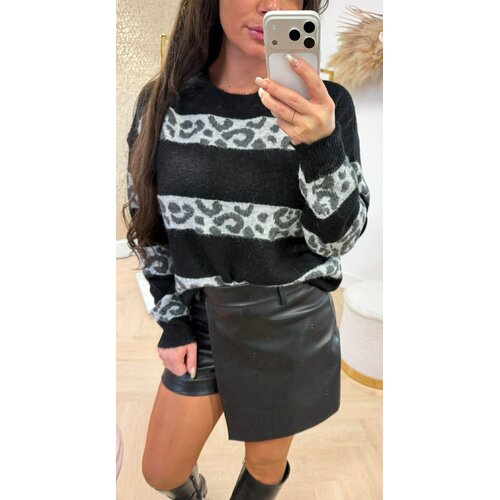 LEO STRIPE SWEAT 381274 BLACK