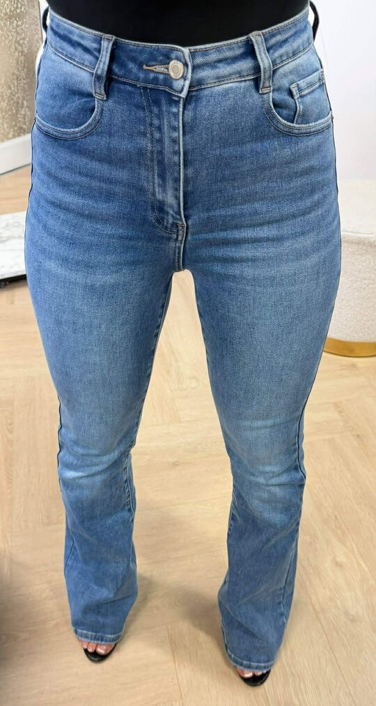 FLARE FIT JEANS 6267-10 BLUE FLARE FIT JEANS 6267-10 BLUE