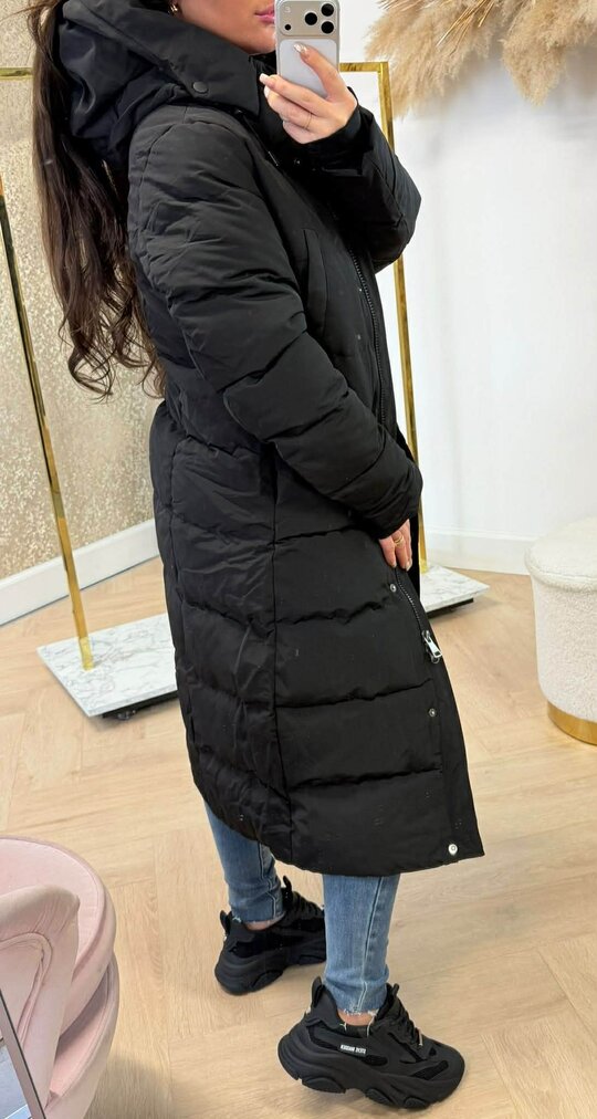 LOTTE LONG WINTERJACKET 7608 BLACK