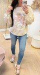 ROSE POWER SWEAT 801754 BEIGE