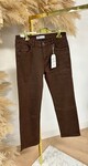 STRETCH STRAIGHT LEG JEANS K881-1-26 CHOCO