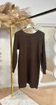 KIRA SPARKLING LONG SWEAT CHOCO
