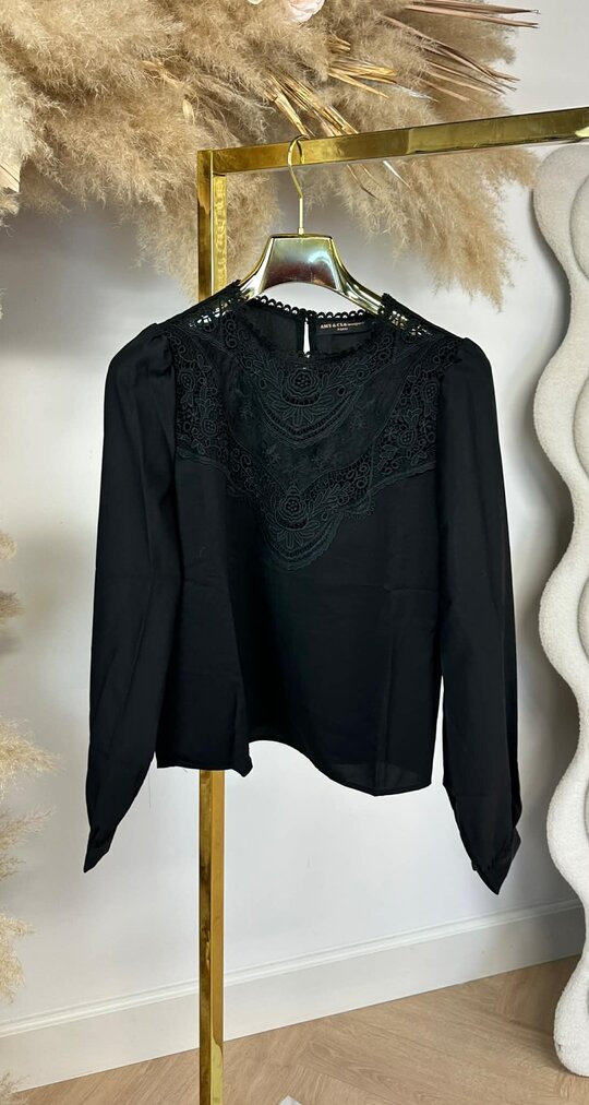 AMY LACE TOP 3425 BLACK