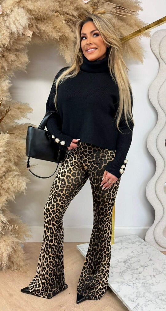 CROPPED KOL PEARL TOP BLACK CROPPED KOL PEARL TOP BLACK