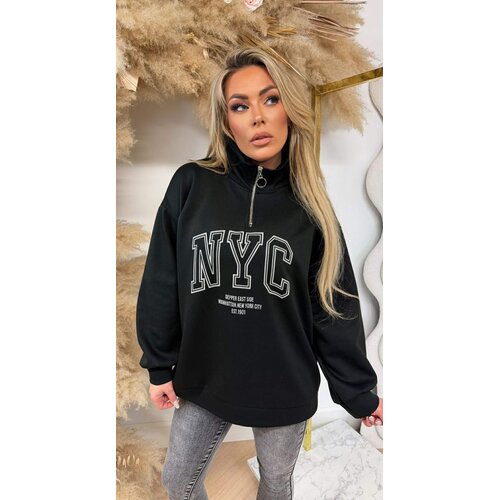 DEPPER EAST ZIP SWEAT BLACK DEPPER EAST ZIP SWEAT BLACK