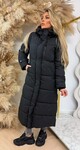 LONG MUSTHAVE PUFFER JACKET 81503 BLACK LONG MUSTHAVE PUFFER JACKET 81503 BLACK