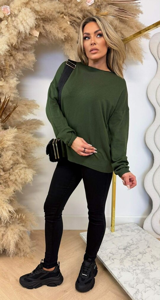 KAYLLA BASIC TOP 9986 ARMYGREEN KAYLLA BASIC TOP 9986 ARMYGREEN