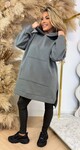 OVERSIZED HOODIE SWEAT DARKGREY OVERSIZED HOODIE SWEAT DARKGREY