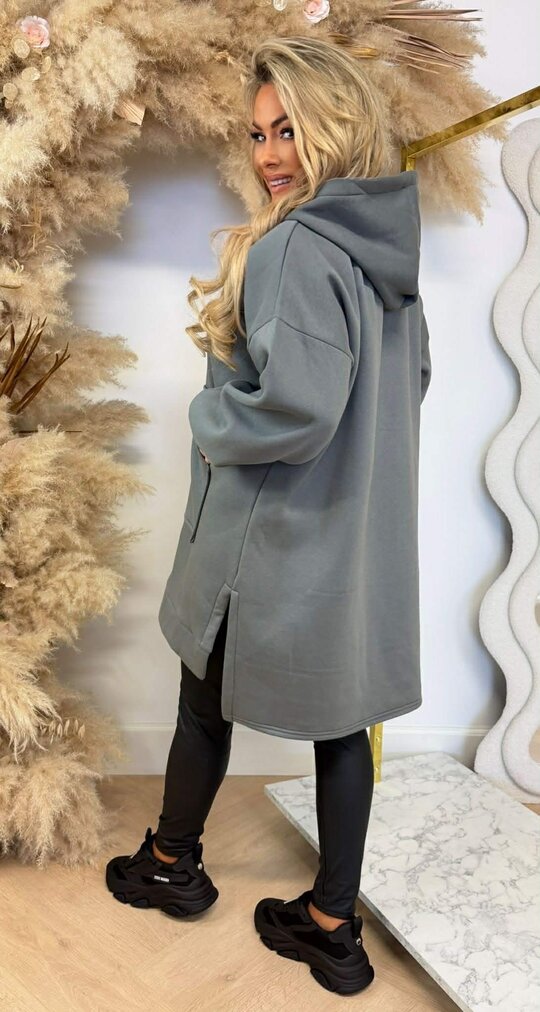 OVERSIZED HOODIE SWEAT DARKGREY OVERSIZED HOODIE SWEAT DARKGREY